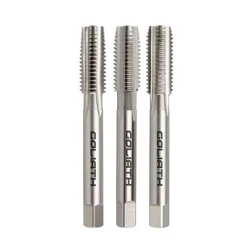 Goliath 1-3/4" x 7 TPI BSF Straight Flute Tap Set HSS Bright K24BD6