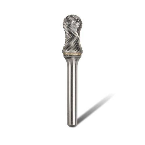 Bordo 12.7mm Radius Ball Nose With End Cut 1/4" Shank Burr - 6400-37363