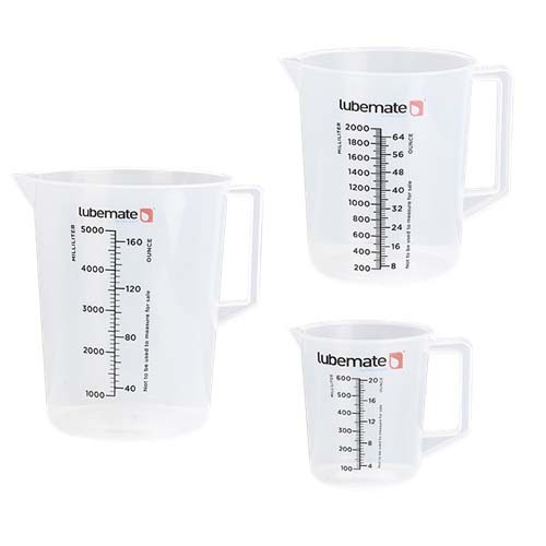 Lubemate L-MJCOMBO2 Measuring Jug Combo (600ml, 2L & 5L)