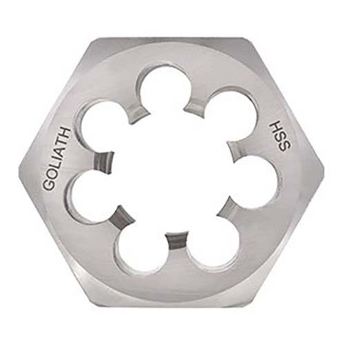 Goliath 5/16" x 24 TPI UNF HSS Left Hand Hexagonal Die Nut - FH12DJL