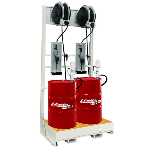 Alemlube Automotive 205L 2 Drum Lubrication Gantry