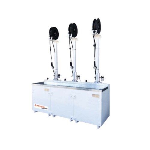 Alemlube Automotive 1,500L Triple Compartment Bench Tank W/ Gantry