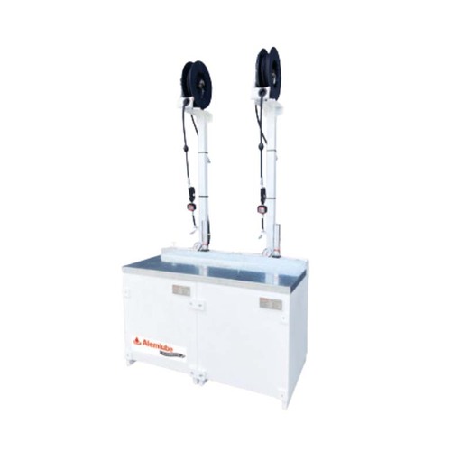 Alemlube Automotive 1,000L Double Compartment Bench Tank W/ Gantry