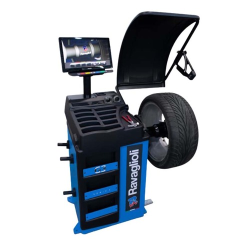 Ravaglioli G3.150WS Electronic Wheel Balancer With Laser Blade & Width Sonar
