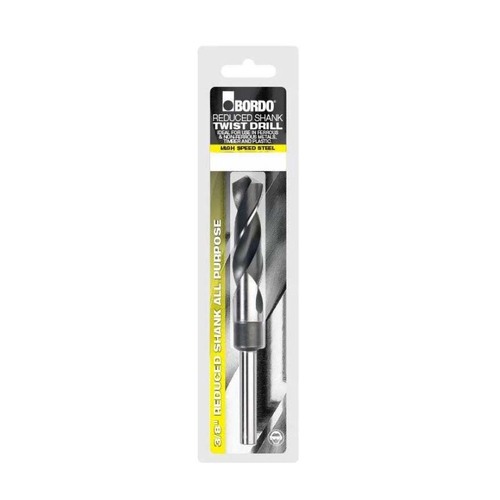 Bordo 2647-13.50 Reduced Shank Drill Bit 13.5mm x 3/8" - Bright/Black HSS