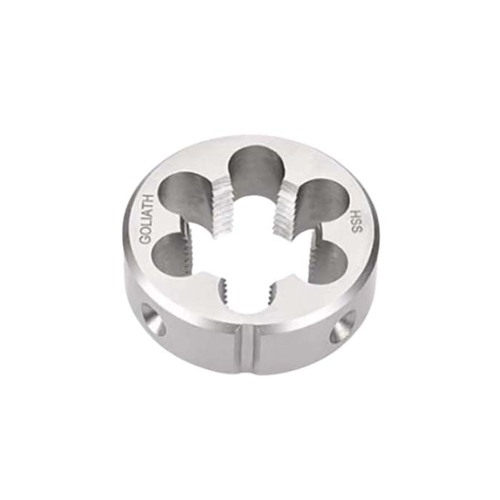 Goliath 1/8" x 28 TPI BSPT 1" HSS Circular Solid Button Die - F81XHB