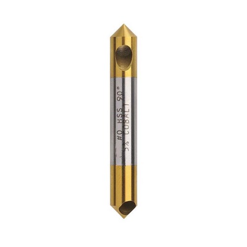 Bordo 6.35mm 90 Degree HSS Co5 TiN Coated Cross Hole Countersink Bit