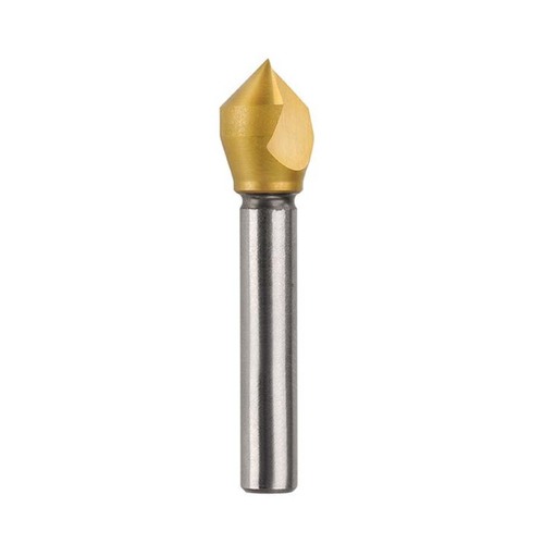 Bordo 10mm 90 Degree HSS Co5 TiN Coated Single Flute Countersink Bit