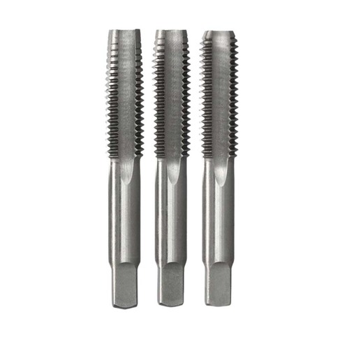 Bordo 1/8" x 28mm BSPF Chrome Alloy Hand Tap Set - 4246-1/8TS