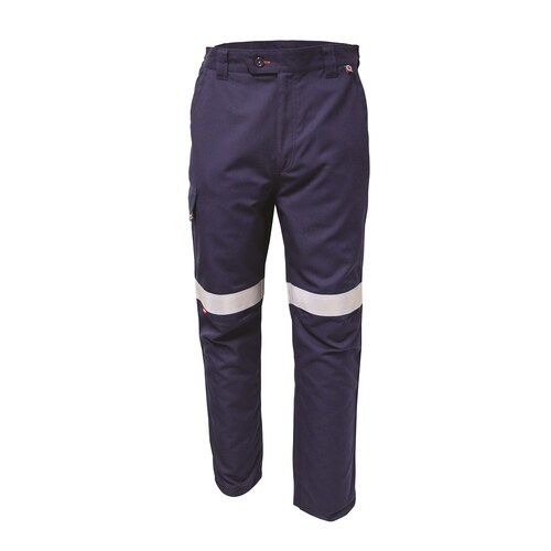 Boomerang Mens FR Trousers With Reflective Tape Navy 92 Stout