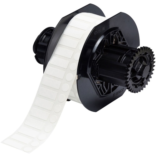 Brady B33-163-499 Aggressive Adhesive Multi-Purpose Nylon Label 25.40 x 9.53mm, 9.53mm Diameter White