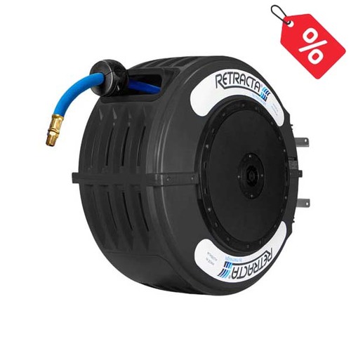 Retracta R3 3/8" x 15m Air & Water Hose Reel (Black) - AW315K-01