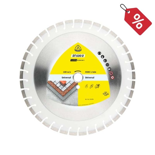 Klingspor 400 x 25.4mm Diamond Cutting Blade DT 600 U Supra - 347485