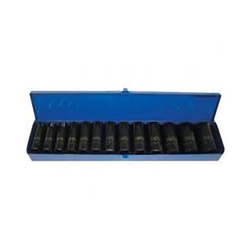Trax AD-414S 1/2" Drive Deep Imperial Impact Socket Set, 13Pc Set