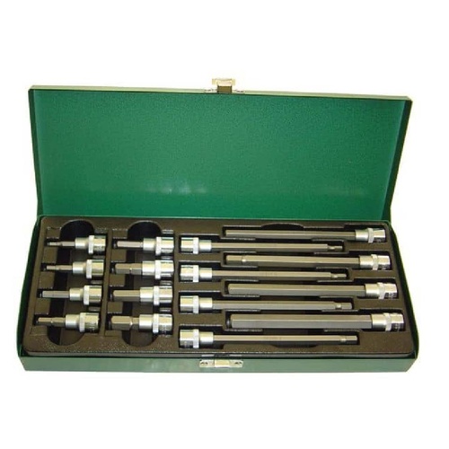 Trax ARX-130016H 3/8" Drive Metric Hex Socket Bit Set, 16 Pcs.
