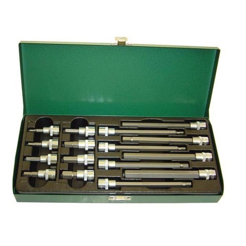 Trax ARX-130016HS 3/8" Drive SAE In-Hex Socket Bit Set, 16 Pcs.