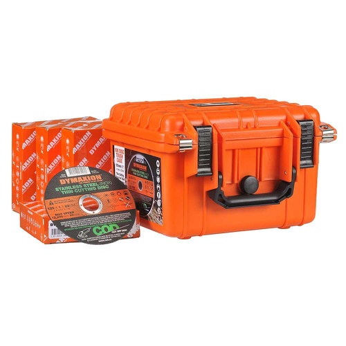 Dymaxion 125mm Stainless Steel (INOX) Thin Cutting Disc Tough Case, 100 Pieces