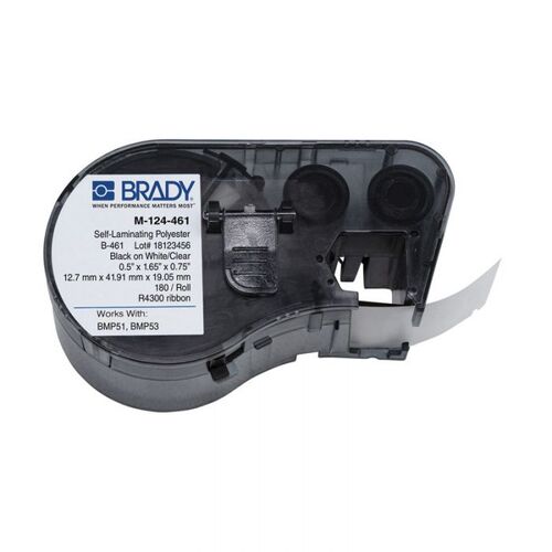 Brady B-461 Self-Laminating Polyester Cryogenic Laboratory Label