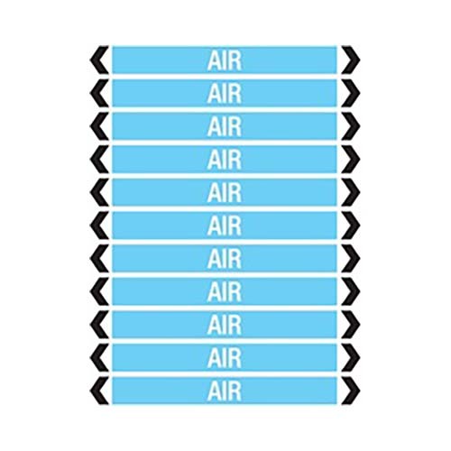 Brady Pipe Marker Fuel Oil White/Brown 40-70mm O.D. - 50/Roll