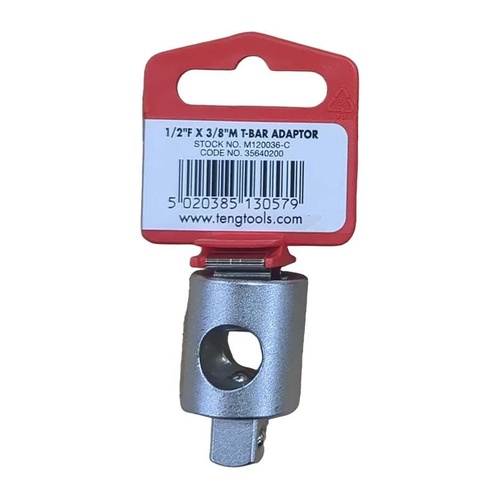 Teng 1/2" F To 3/8" M & T-Bar Adaptor