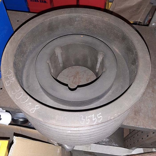 SPB Taper Lock V Pulley (Suits 3535) 300mm, 8 Groove Cast Iron SPB300-8
