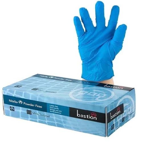 Nitrile, Powder Free Gloves, Blue, Large - 100Pairs/Box