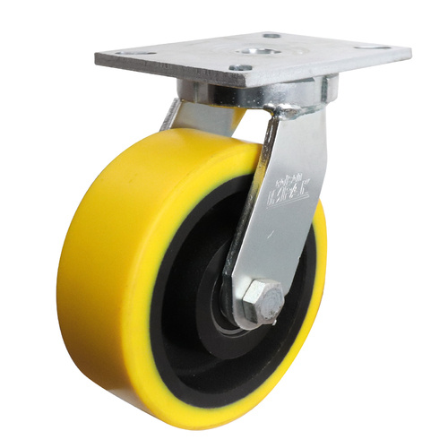 Urethane/Cast Iron Swivel Plate Castor X1 Series